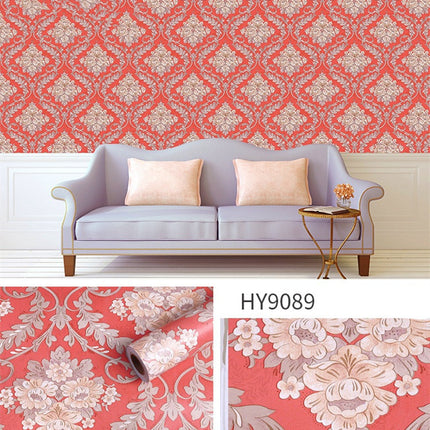 Large Flower Wallpaper Mixed With Family Style