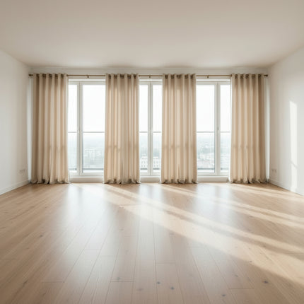 Peekaboo Studio Satin Curtain - Luxurious Soft Fabric, Elegant Drapery