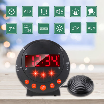 Peekaboo Studio Powerful Vibration Alarm Clock for Deaf Sleepers