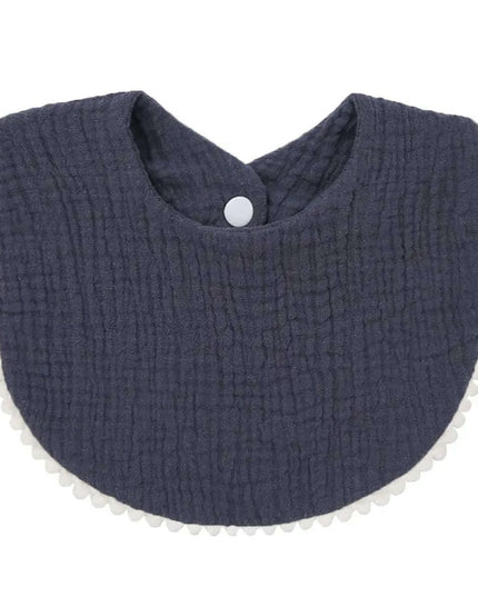 Soft Cotton Baby Bibs with Absorbent Lace - Perfect for Newborns and Toddlers