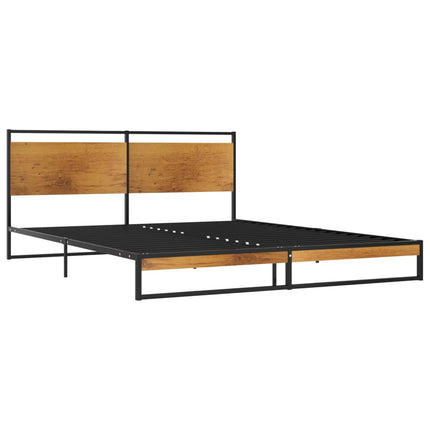 Peekaboo Studio Modern Bed Frame with Sturdy Construction & Stylish De