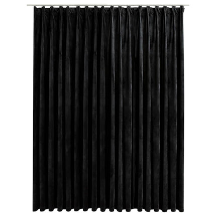 blackout curtain with hooks, velvet; blackout curtain with