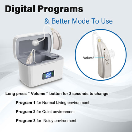 Peekaboo Studio All-Digital BTE Hearing Aids with Noise Reduction