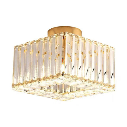 Crystal Light Luxury Home Decoration Balcony Light With Three Color Dimming