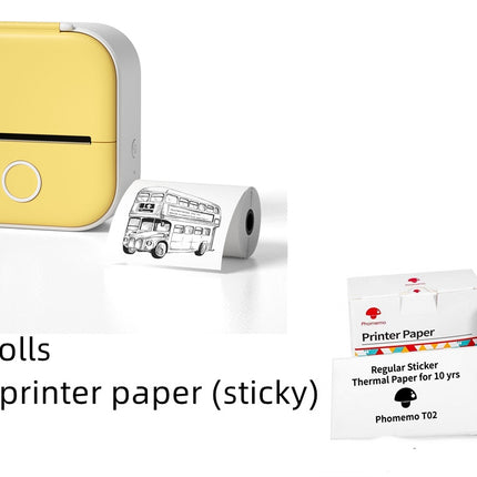 Portable Mini Thermal Label Printer Home Photo Printer Student Wrong Q