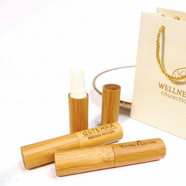 Bamboo Wooden Bamboo Lipstick Empty Tube