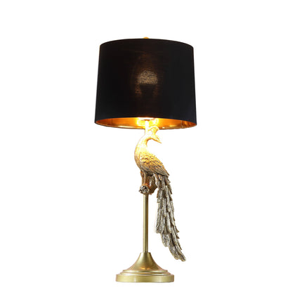 Room & Decor 29" Golden Peacock Table Lamp - Elegant Design & Durable
