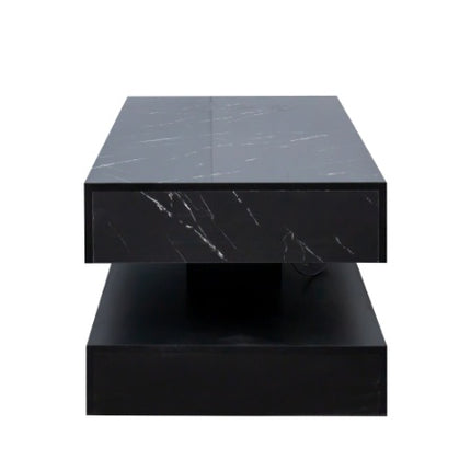 Peekaboo Studio 6.93" High LED Modern Coffee Table with Color Changing