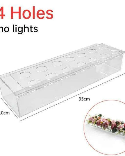 Sleek Transparent Acrylic Vase: Enhance Your Home Aesthetics