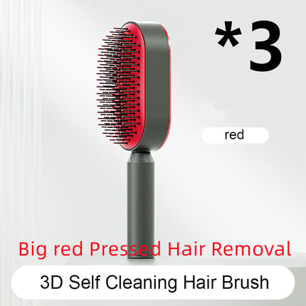 Self Cleaning Hair Brush For Women One-key Cleaning Hair Loss Airbag M