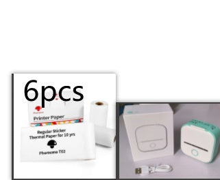 Portable Mini Thermal Label Printer Home Photo Printer Student Wrong Q