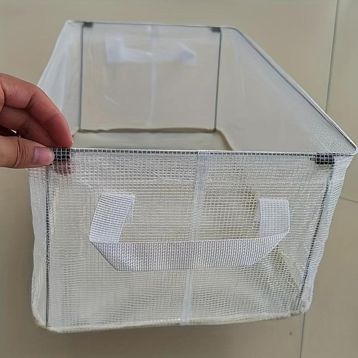Compact Multi-Tier Clothing Storage Organizer - Washable and Foldable for Pants & Tees