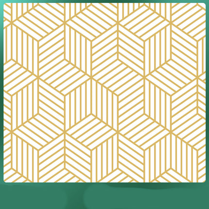 Living Room Wallpaper Geometric PVC Design 0.45x1m Minimalist Style