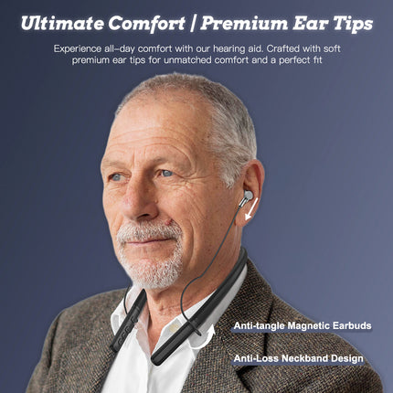 Peekaboo Studio Rechargeable Neck-Mounted Hearing Aid Amplifier - Ligh