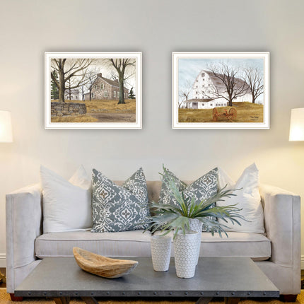 Billy Jacobs 2-Piece Farmhouse Wall Art Set - Stone Cottage & Barn Des