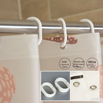 Punch-free Waterproof And Mildew-proof Curtain Shower Curtain