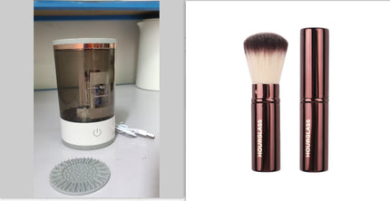 Women Eye Shadow Brush Cleaning Tool Portable Electric Makeup Brush Cl