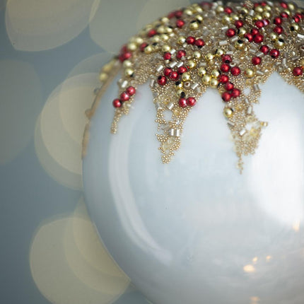 Room and Decor D3.9" Glass Christmas Ball Ornaments - Set of 6, Multi-