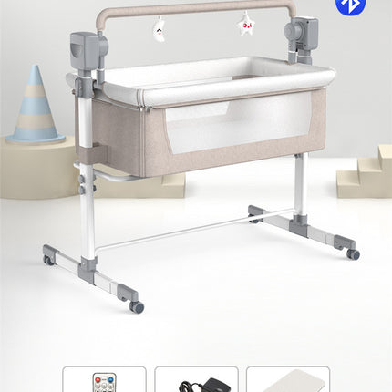 Peekaboo Studio Portable Electric Bassinet - Foldable Bedside Baby Bed