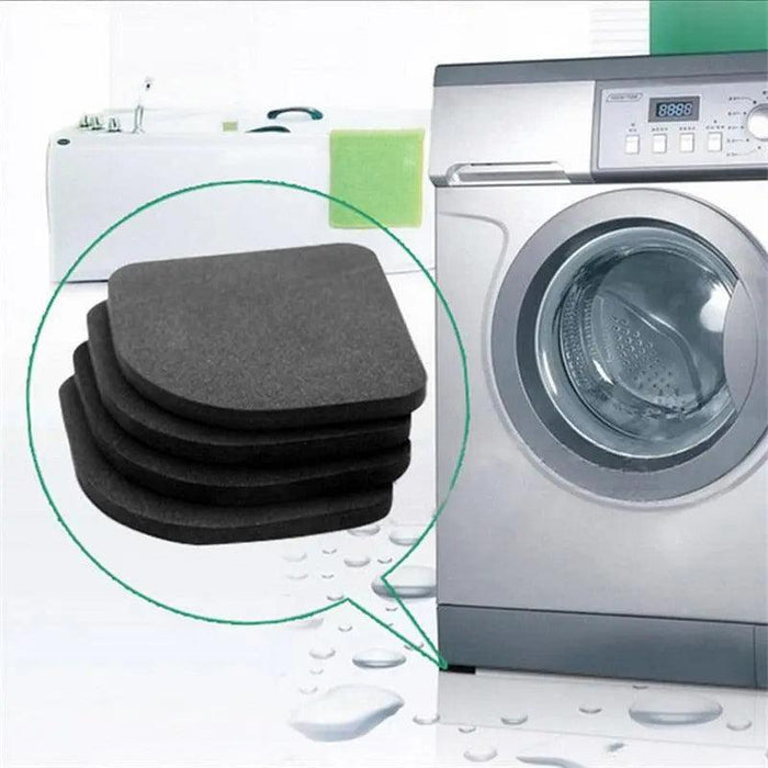 4-Piece Premium Washing Machine Anti-Vibration Pads - Noise Reduction Mats