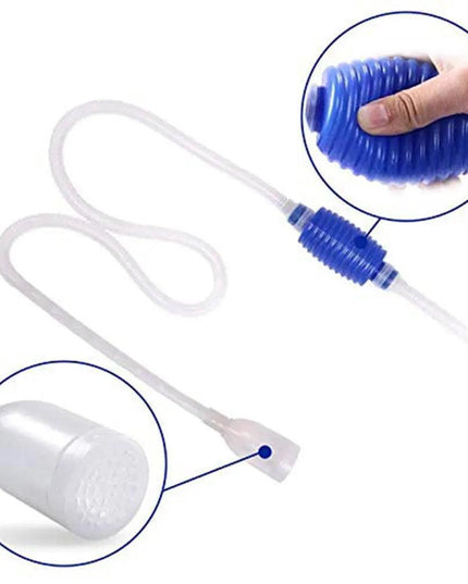 Premium 5.58ft Fish Tank Siphon Pump - Simplified Aquarium Cleaning System