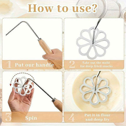 5-Piece Elegant Floral Butterfly Pastry Mold Set for Creative Baking and Eid Celebrations - Très Elite