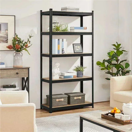 5-Tier Heavy-Duty Adjustable Metal Storage Rack - Versatile Organizer for Home, Garage, and Warehouse by SmileMart - Très Elite