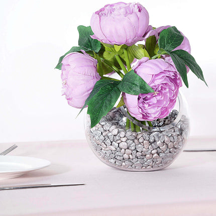 AliKopy 5 Flower Artificial Silk Peony Bouquet - Realistic & Durable