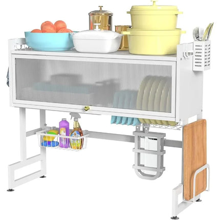 Over-the-Sink Dish Drying Rack | Dustproof & Space-Saving