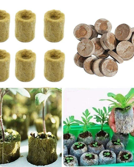 Hydroponic Seedling Growth Pods - Advanced Mineral Wool for Optimal Yield and Pest Control