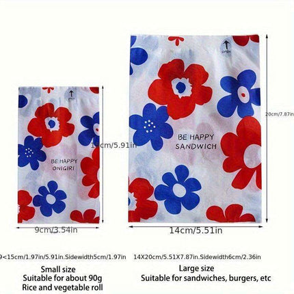 50-Pack Eco-Conscious Paper Bags for Takeaway Rolls and Sandwiches, Oil-Resistant, Microwave Safe - Très Elite