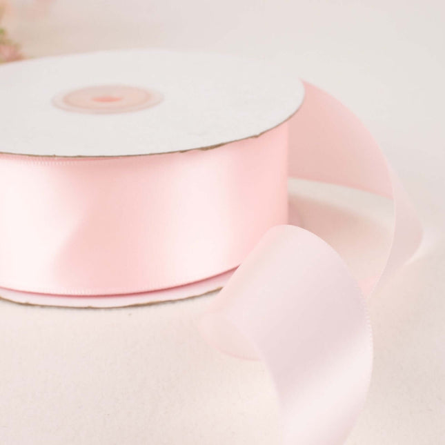 AliKopy 50 Yards Blush 1.5" Single Face Satin Ribbon - Soft & Elegant