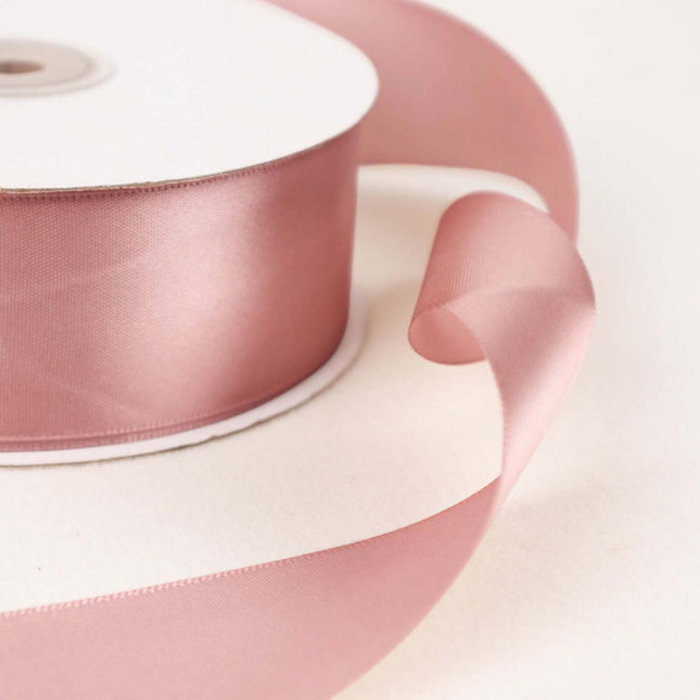 AliKopy 50 Yards 1.5" Dusty Rose Satin Ribbon - Soft, Elegant Finish