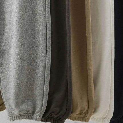 500G Heavyweight Men's Cotton Jogger Pants - Casual Loose Fit Drawstring Sweatpants for Spring and Autumn - Très Elite