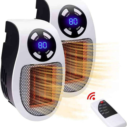 500W Remote-Controlled Ceramic Heater - Perfect for Home and Office Comfort