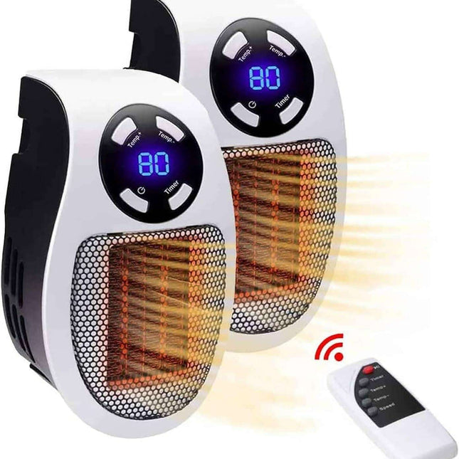500W Remote-Controlled Ceramic Heater - Perfect for Home and Office Comfort