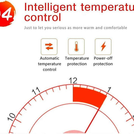 500W Remote-Controlled Ceramic Heater - Perfect for Home and Office Comfort