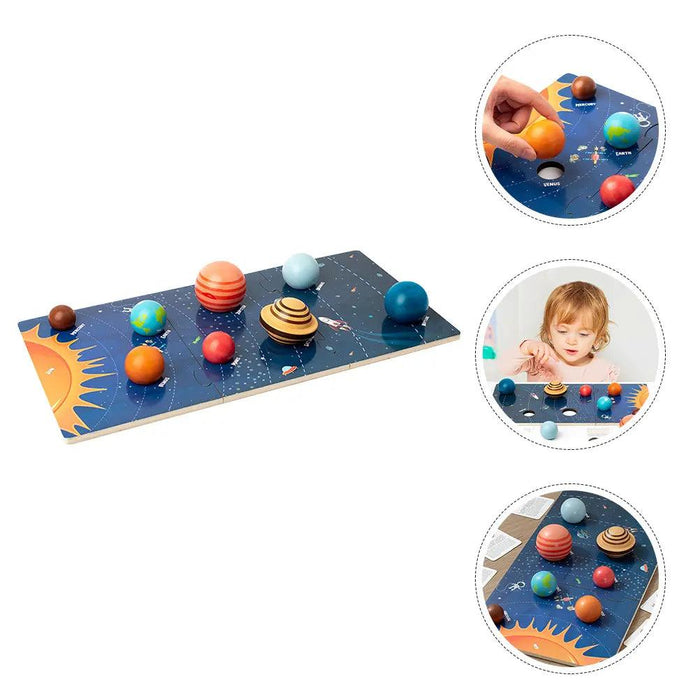 Explore the Galaxy Wooden Puzzle Set for Kids