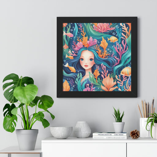 Elite Mermaid Sustainable Framed Poster with High-Quality Printing