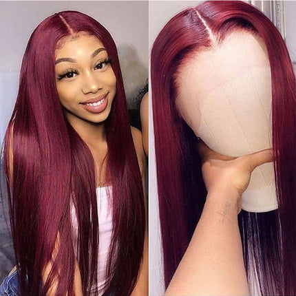 Peekaboo Studio Long Straight Front Lace Wig - Full Headgear, Smooth F