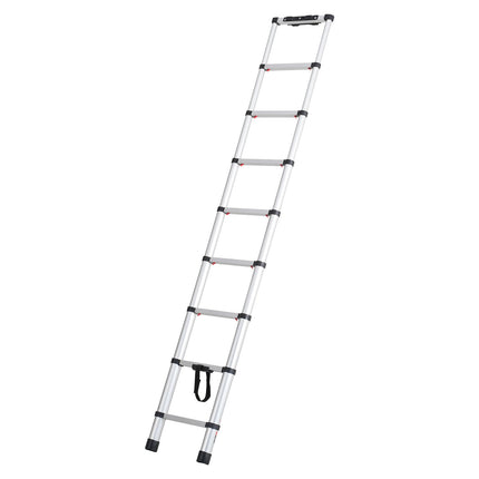 VEVOR 8.5FT Telescoping Ladder - One-Button Retraction, 375LBS Capacit