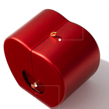 Fashion Jewelry Box Red Apple Christmas Gift Necklace Eternal Rose For