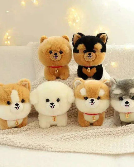Charming Kawaii Chow-Pom-Corgi Mix Plush Pet Doll