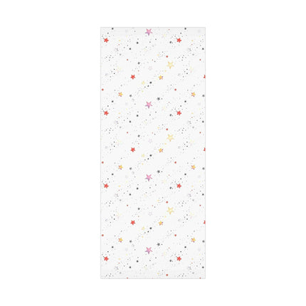 Personalized Luxe Pink Star Holiday Wrapping Paper - Eco-Friendly Premium Quality