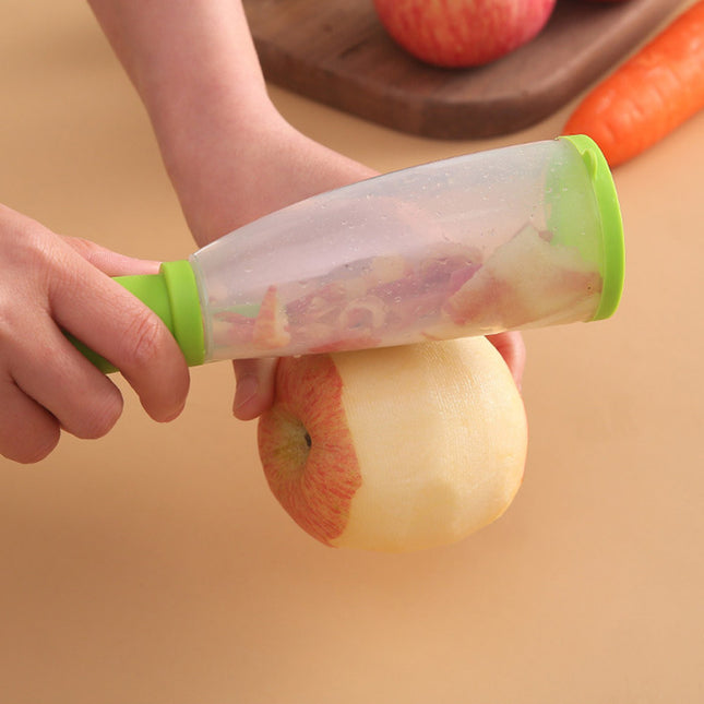 Grass Green Plastic And Stainless Steel Vegetable Fruit Peeler Knife