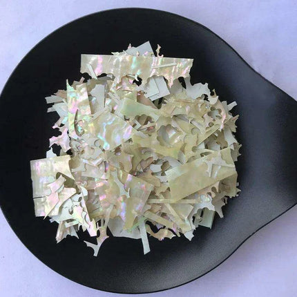 50g Iridescent Abalone Shell Slices for Creative Nail Art and Craft Projects - Très Elite