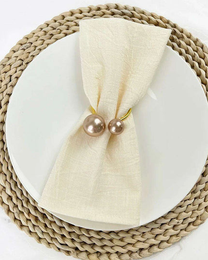 Sophisticated 50-Piece Cotton Napkin Collection for Upscale Dining Events