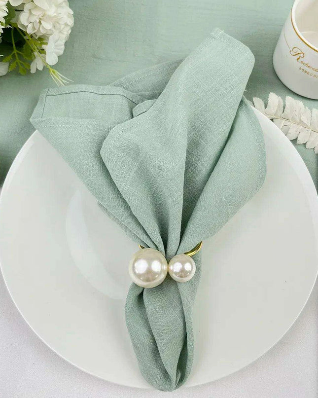 Sophisticated 50-Piece Cotton Napkin Collection for Upscale Dining Events