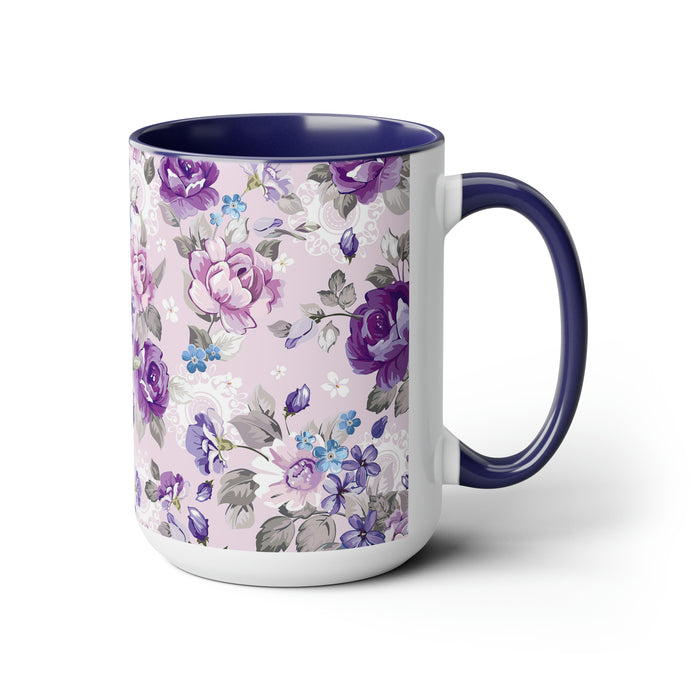 Morning Opulence: Maison Ceramic Coffee Mugs with Dual-Tone Charm