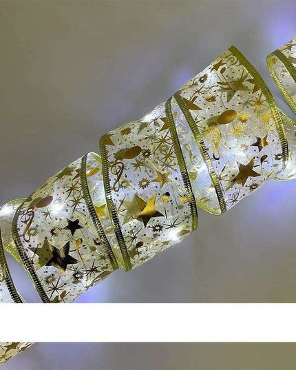 Magical Silk Ribbon Fairy Lights: Illuminate Your Christmas Wonderland